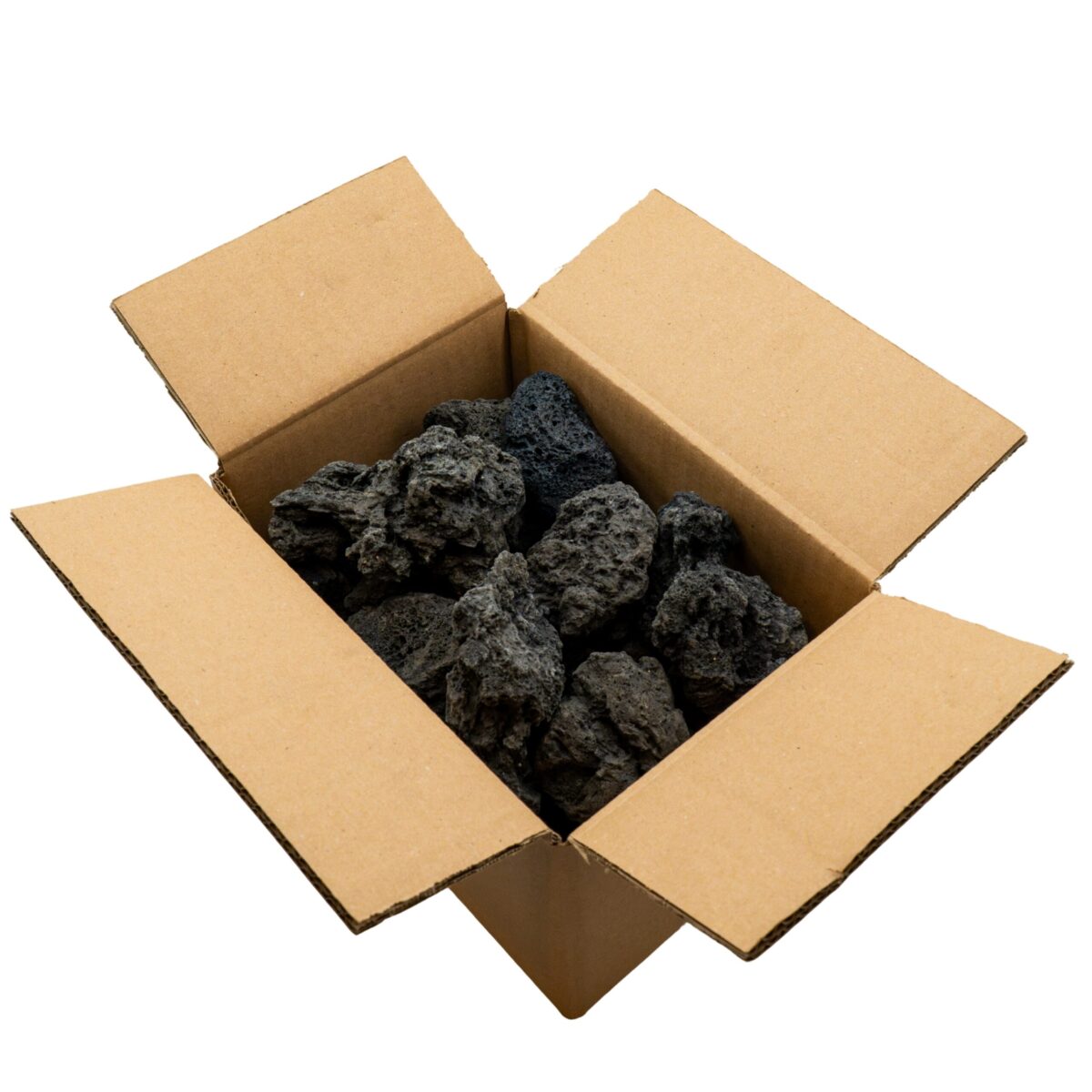 Schwarze Premium Lava - Detail Stücke - Box 2kg – Bild 1
