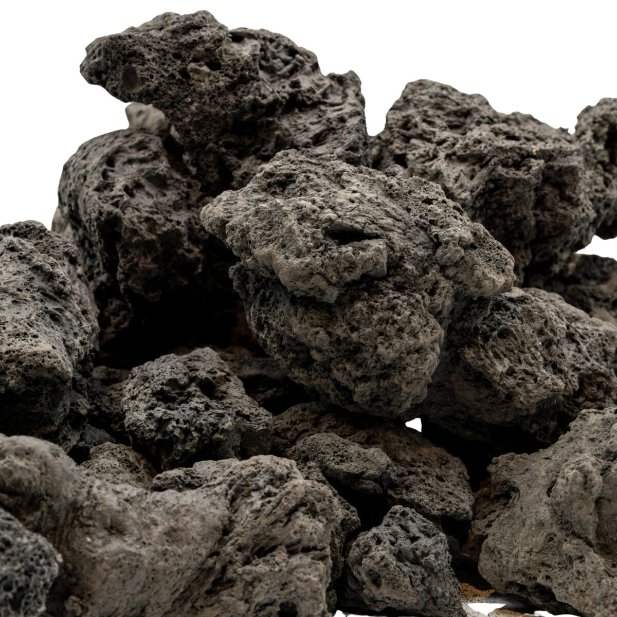 Schwarze Premium Lava - Detail Stücke - Box 2kg – Bild 3