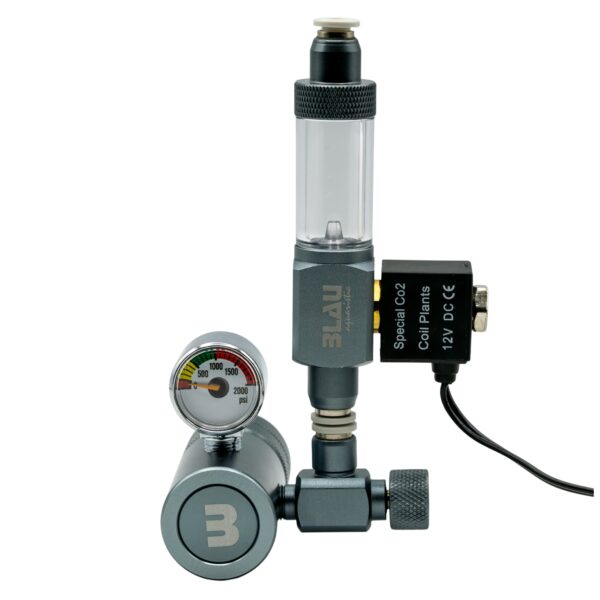 Blau Co2 Regulator mit Magnetventil