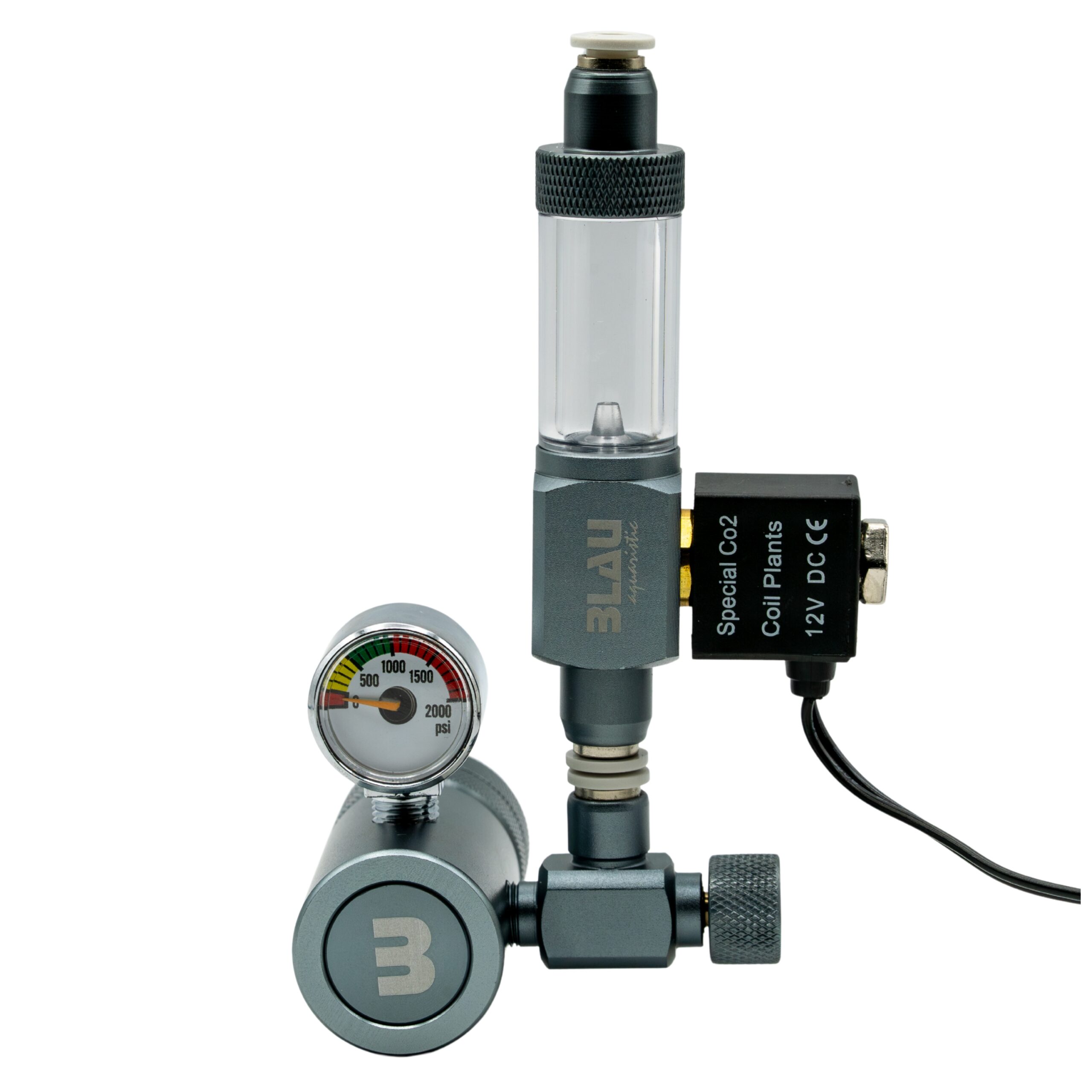 Blau Co2 Regulator mit Magnetventil (2) Blau Co2 Regulator mit Magnetventil – Bild 1